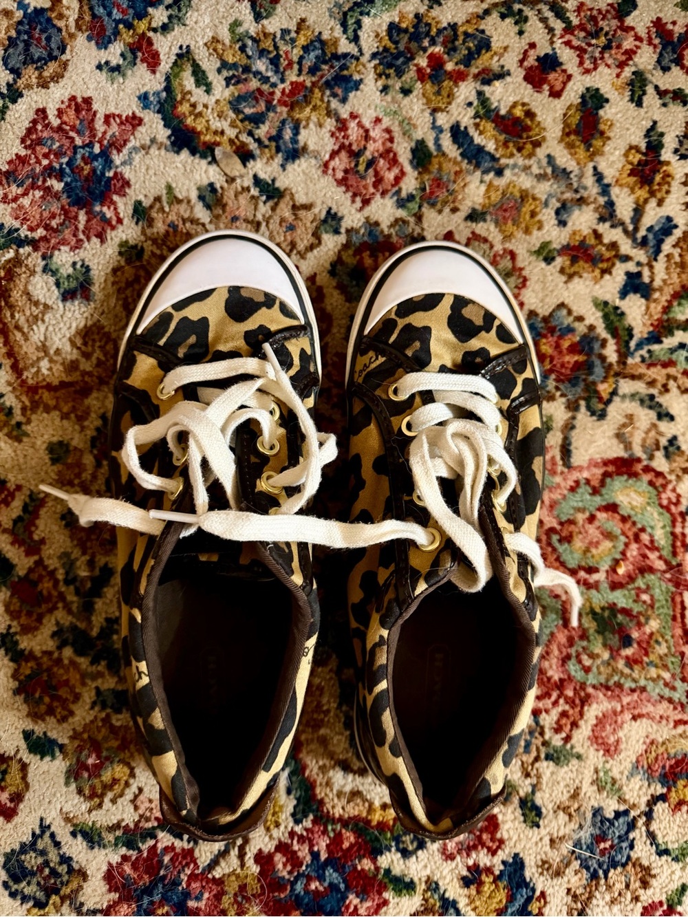 Coach Leopard-Print Sneakers - W 7.5